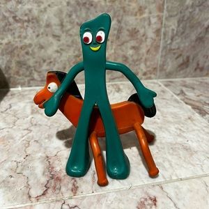 Vintage Gumby & Pokey Toys - 6-inch & 4-inch - Bendables